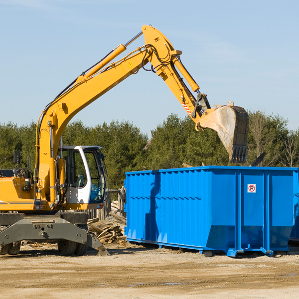 can i choose the location where the residential dumpster will be placed in Udell Iowa